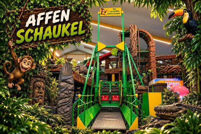 Die Affenschaukel im Dschungel-Camp Bürstadt